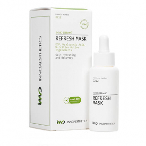 REFRESH MASK INNOAESTHETICS est un post-traitement rafraîchissant et apaisant. Masque apaisant et régénérant. INNO-DERMA. TRAITMENT A DOMICILE. POST TRAITEMENT.