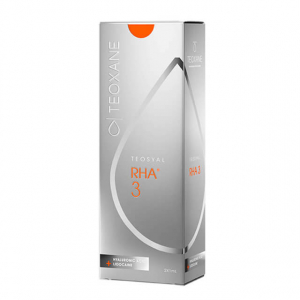  TEOSYAL RHA 3 est le combattant parfait contre les rides profondes du visage. Comblement des rides profondes tels que sillons nasogéniens, plis d’amertume, rides de la marionnette, mais peut également être utilisé pour améliorer les lèvres amincies. 