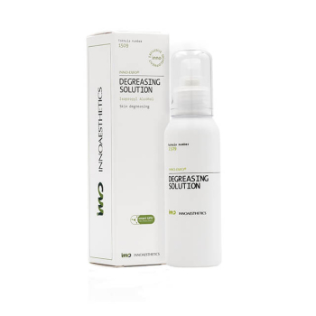 DEGREASING SOLUTION est une formulation de préparation pour des traitements de la peau de la médecine esthétique et de la cosmétologie, tels que les  mésothérapie et d' autres procédures qui nécessitent un nettoyage en profondeur de la peau. 