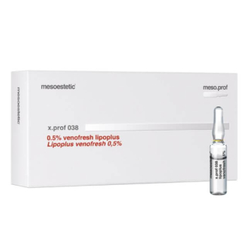 Mesoestetic meso.prof x.prof 038 venofresh 0,5% - Solution à l'effet tonifiant et hydratant. Améliore l'apparence des peaux présentant des altérations vasculaires.

