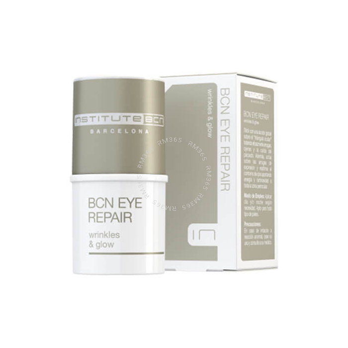 BCN EYE REPAIR est un soin anti-âge et hydratant intense pour le contour de l'œil. Il est indiqué pour réduire les rides et ridules d'expression, et améliorer le relâchement de la paupière supérieure. Grâce à ses actifs tels que l'Acetyl Hexapeptide-1 (pr