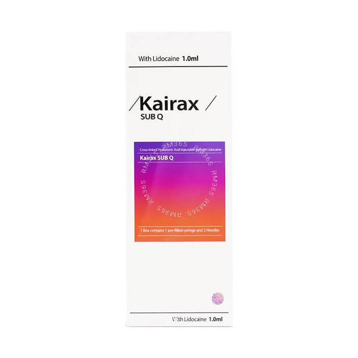 Kairax est un agent de comblement à l'acide hyaluronique offrant une sécurité, une commodité et une efficacité maximales basées sur une excellente technologie. Il est entièrement homologué CE et contient de la lidocaïne.