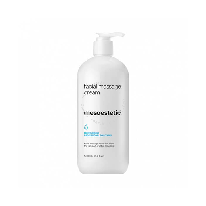 Mesoestetic Facial Massage Cream - Crème spécialement formulée pour réaliser une émulsion parfaite avec tout type de sérums. Sa texture lui permet de glisser sur la peau en facilitant la pénétration progressive et optimale des substances actives. Appliqué